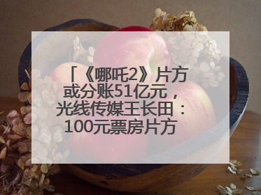 《哪吒2》片方或分账51亿元，光线传媒王长田：100元票房片方只拿33元，分账方式不合理