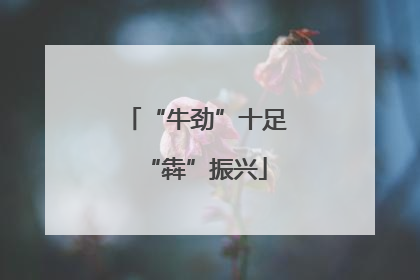 “牛劲”十足“犇”振兴