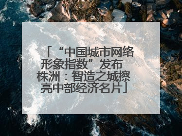 “中国城市网络形象指数”发布 株洲：智造之城擦亮中部经济名片