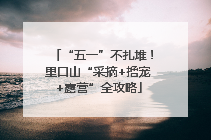 “五一”不扎堆！里口山“采摘+撸宠+露营”全攻略