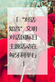 “对话·知音”文明对话国际日主题活动在匈牙利举行