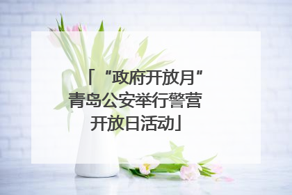“政府开放月”青岛公安举行警营开放日活动