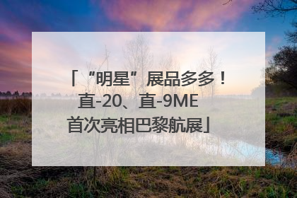 “明星”展品多多！直-20、直-9ME首次亮相巴黎航展