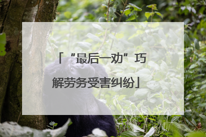 “最后一劝”巧解劳务受害纠纷