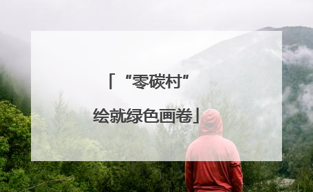 “零碳村” 绘就绿色画卷