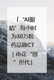 “AI眼睛”每小时为30万粒药品做CT｜雨花“创”世代