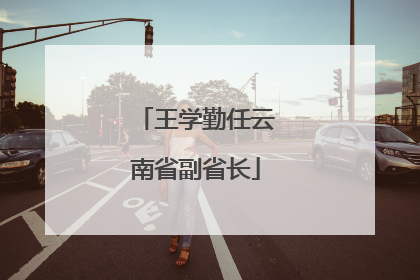 王学勤任云南省副省长