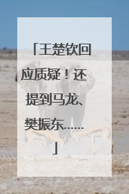 王楚钦回应质疑！还提到马龙、樊振东……