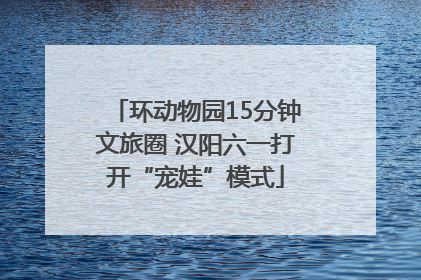 环动物园15分钟文旅圈 汉阳六一打开“宠娃”模式