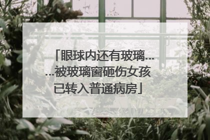 眼球内还有玻璃……被玻璃窗砸伤女孩已转入普通病房