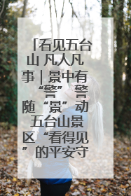 看见五台山 凡人凡事｜景中有“警” 警随“景”动 五台山景区“看得见”的平安守护