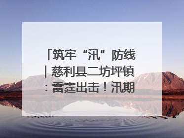 筑牢“汛”防线｜慈利县二坊坪镇：雷霆出击！汛期捕鱼被紧急叫停