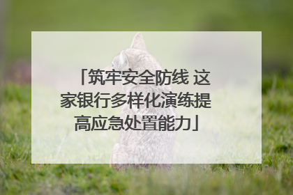筑牢安全防线 这家银行多样化演练提高应急处置能力
