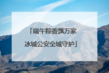 端午粽香飘万家 冰城公安全域守护