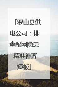 罗山县供电公司：排查配网隐患 精准补齐短板