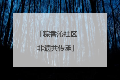 粽香沁社区 非遗共传承