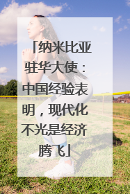 纳米比亚驻华大使：中国经验表明，现代化不光是经济腾飞