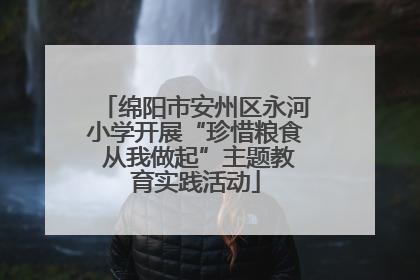 绵阳市安州区永河小学开展“珍惜粮食 从我做起”主题教育实践活动