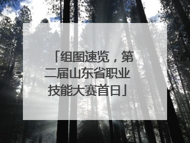 组图速览，第二届山东省职业技能大赛首日