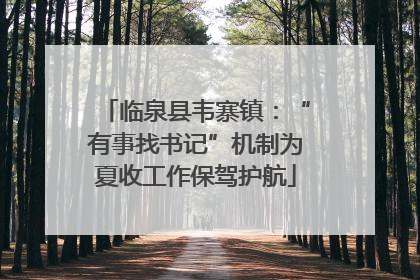 临泉县韦寨镇：“有事找书记”机制为夏收工作保驾护航