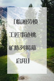 临湘劳模工匠事迹桃矿陈列揭幕启用
