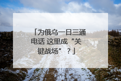为俄乌一日三通电话 这里成“关键战场”？