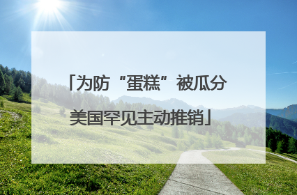 为防“蛋糕”被瓜分 美国罕见主动推销