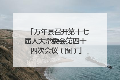 万年县召开第十七届人大常委会第四十四次会议（图）