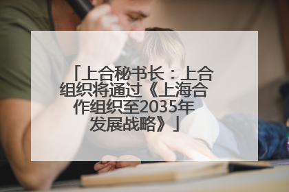 上合秘书长：上合组织将通过《上海合作组织至2035年发展战略》