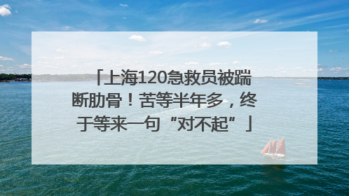 上海120急救员被踹断肋骨！苦等半年多，终于等来一句“对不起”