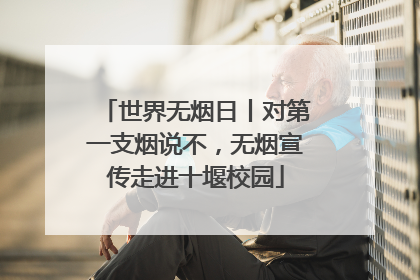 世界无烟日丨对第一支烟说不，无烟宣传走进十堰校园