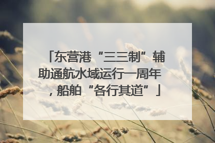东营港“三三制”辅助通航水域运行一周年，船舶“各行其道”