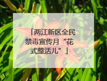 两江新区全民禁毒宣传月“花式整活儿”