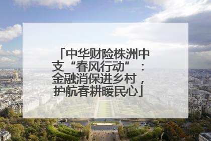 中华财险株洲中支“春风行动”：金融消保进乡村，护航春耕暖民心