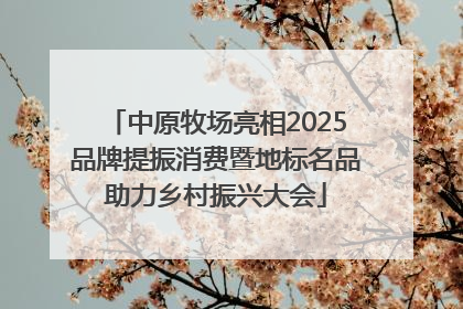 中原牧场亮相2025品牌提振消费暨地标名品助力乡村振兴大会
