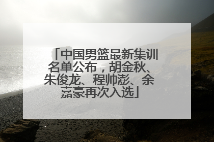 中国男篮最新集训名单公布，胡金秋、朱俊龙、程帅澎、余嘉豪再次入选