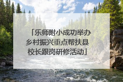 乐师附小成功举办乡村振兴重点帮扶县校长跟岗研修活动