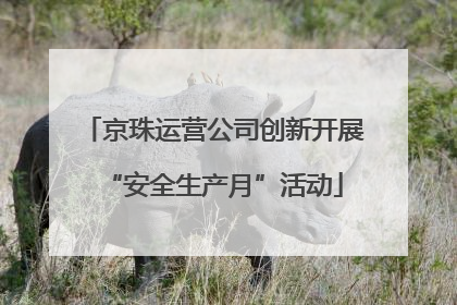 京珠运营公司创新开展“安全生产月”活动