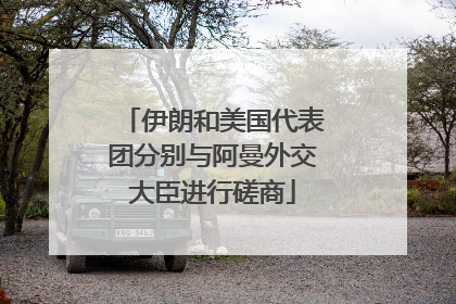 伊朗和美国代表团分别与阿曼外交大臣进行磋商