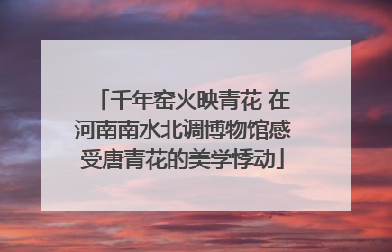 千年窑火映青花 在河南南水北调博物馆感受唐青花的美学悸动