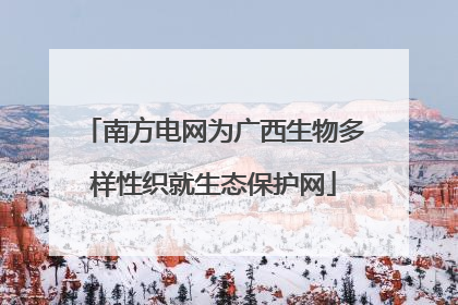 南方电网为广西生物多样性织就生态保护网