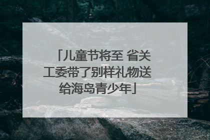 儿童节将至 省关工委带了别样礼物送给海岛青少年