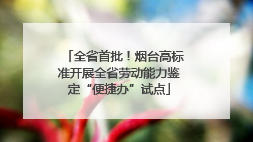 全省首批！烟台高标准开展全省劳动能力鉴定“便捷办”试点