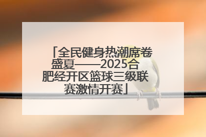 全民健身热潮席卷盛夏——2025合肥经开区篮球三级联赛激情开赛
