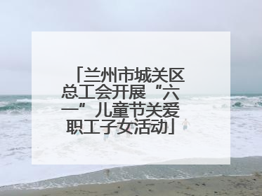 兰州市城关区总工会开展“六一”儿童节关爱职工子女活动