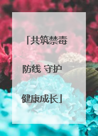 共筑禁毒防线 守护健康成长