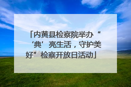内黄县检察院举办“‘典’亮生活，守护美好”检察开放日活动