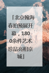 北京翰海春拍预展开幕，1800余件艺术珍品亮相京城