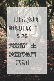 北京多地组织开展“5.26 我爱路”主题宣传教育活动