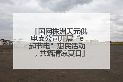 国网株洲天元供电支公司开展“e起节电”惠民活动，共筑清凉夏日